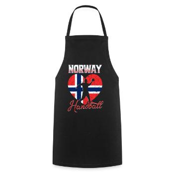 Norvège Handball - Tablier de cuisine - noir - Devant - AI Model Male 185 dark (185cm)