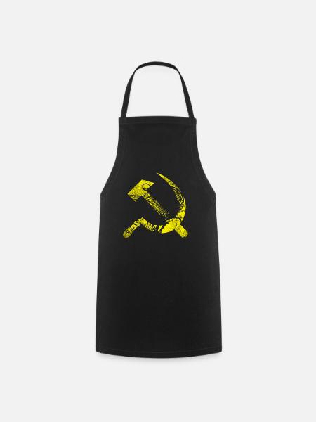Hammer and sickle - Cooking Apron - black
