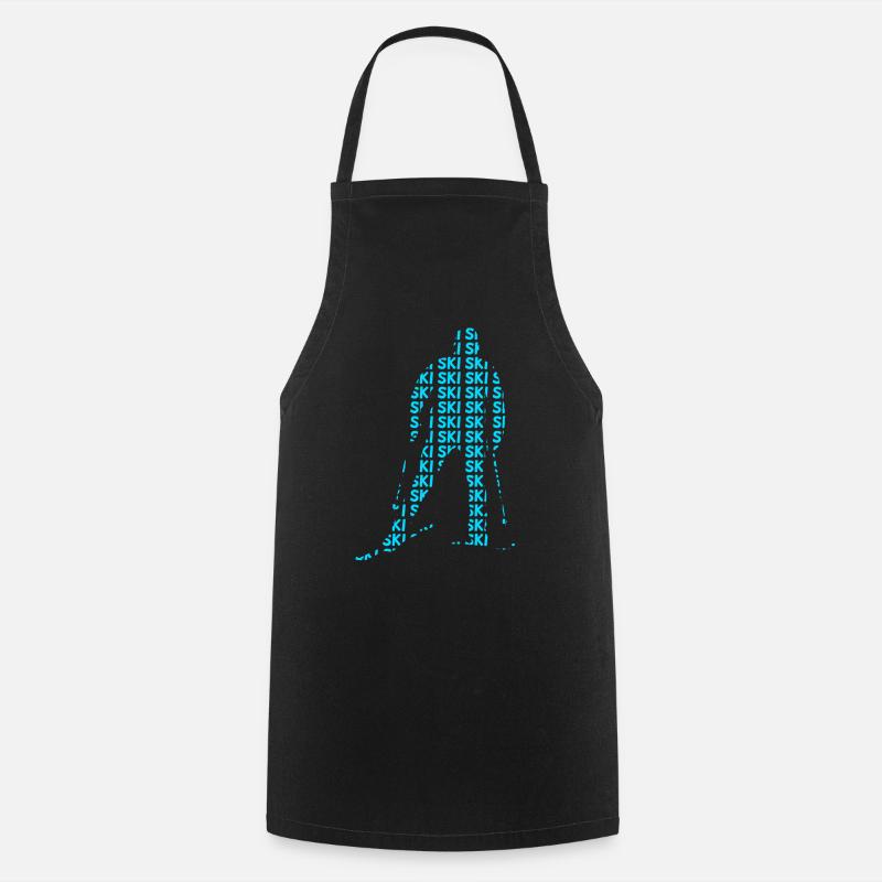 Skieurs - Tablier de cuisine - noir