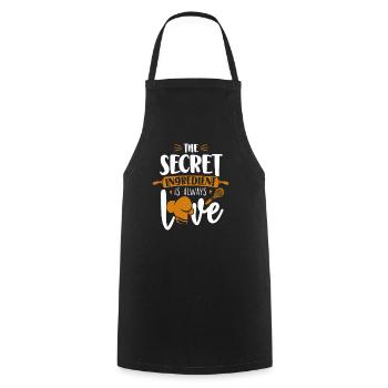 Bake Baking Rolling Pin Whisk The - Cooking Apron - black - Front - AI Model Male 185 dark (185cm)