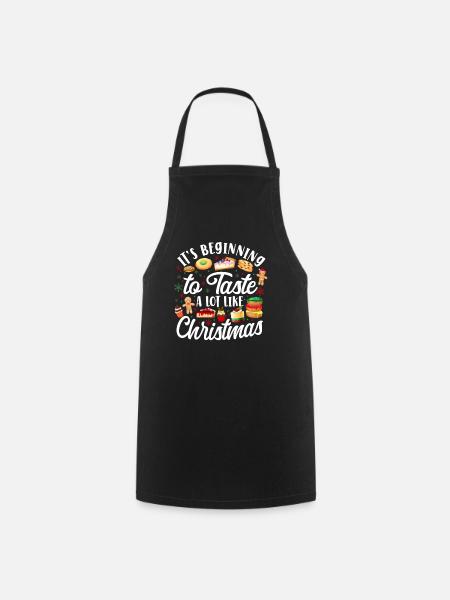 Bake Baking Christmas Cookie - Kochschürze - Schwarz
