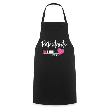 Patentante Loading Herz Patin Patenkind Mädchen - Kochschürze - Schwarz - Vorne - AI Model Male 185 dark (185cm)
