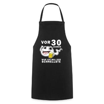 30 Jubiläum Spruch - 30 Jahre - 30. Geburtstag - Kochschürze - Schwarz - Vorne - AI Model Male 185 dark (185cm)