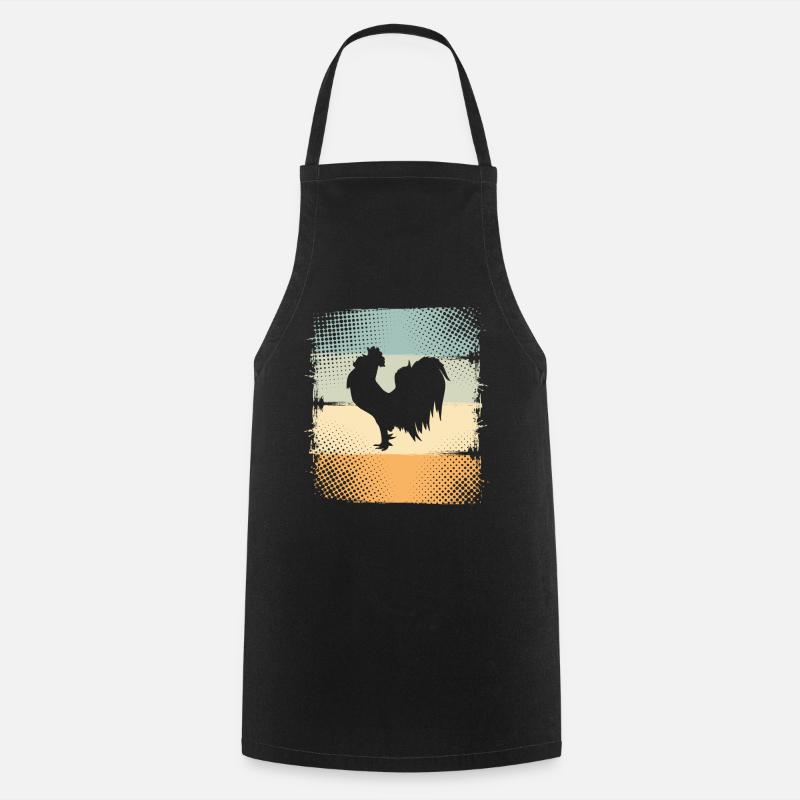 Rooster - Cooking Apron - black
