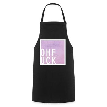 ohfck - Kochschürze - Schwarz - Vorne - AI Model Male 185 dark (185cm)