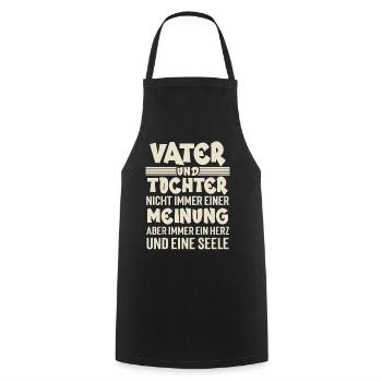 Vater Und Tochter - Kochschürze - Schwarz - Vorne - AI Model Male 185 dark (185cm)