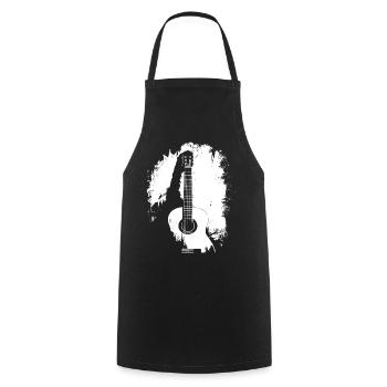 Guitariste Guitariste Vintage Guitariste - Tablier de cuisine - noir - Devant - AI Model Male 185 dark (185cm)