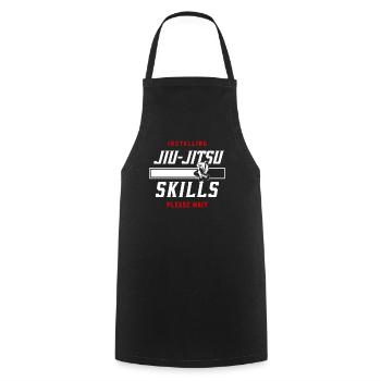 Jiu Jitsu Installation du Jiu-Jitsu - Tablier de cuisine - noir - Devant - AI Model Male 185 dark (185cm)