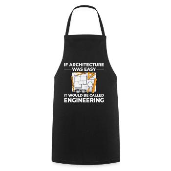 Architecture Designer Engineering House Architect - Cooking Apron - black - Front - AI Model Male 185 dark (185cm)