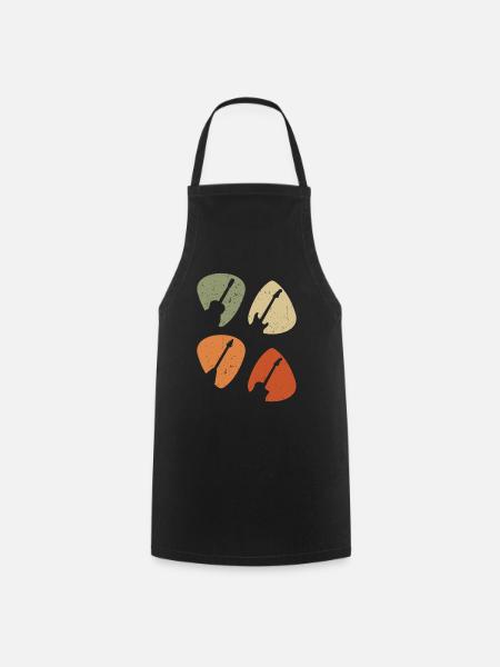 Guitariste Guitariste Guitariste Guitariste Vintage - Tablier de cuisine - noir