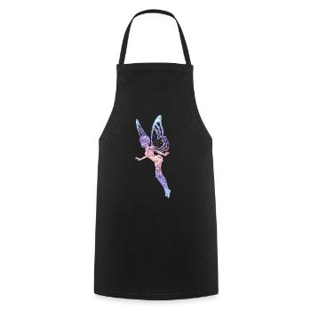 Glitter Fée Elfe Conte de Fées Dames Fille Cadeau - Tablier de cuisine - noir - Devant - AI Model Male 185 dark (185cm)