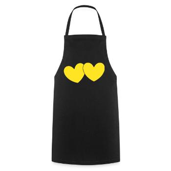 Cadeau pour la fête des mères : Idée de cadeau pour la fête des mères - Tablier de cuisine - noir - Devant - AI Model Male 185 dark (185cm)