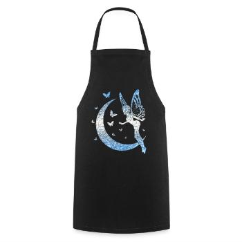 Glitter Fée Elfe Conte de Fées Dames Fille Cadeau - Tablier de cuisine - noir - Devant - AI Model Male 185 dark (185cm)