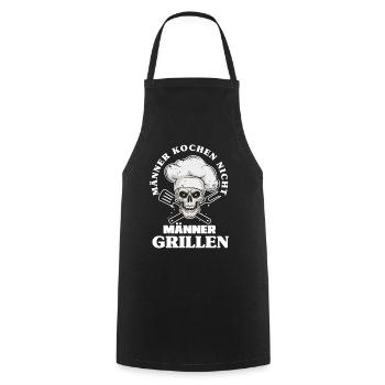 Mann Männer Grillen Vater Papa Geschenk - Kochschürze - Schwarz - Vorne - AI Model Male 185 dark (185cm)