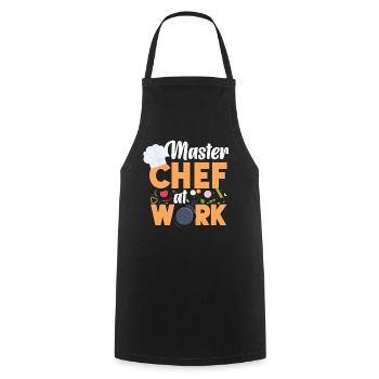 Cooking Cook Kitchen Chef Master - Cooking Apron - black - Front - AI Model Male 185 dark (185cm)