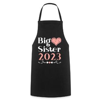 Grande Sœur 2023 Grande Sœur 23 - Tablier de cuisine - noir - Devant - AI Model Male 185 dark (185cm)