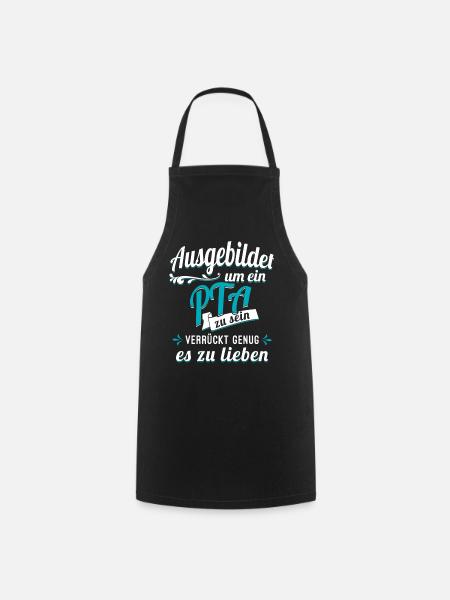 PTA Pharmazie Auszubildender Azubi Apotheke - Kochschürze - Schwarz