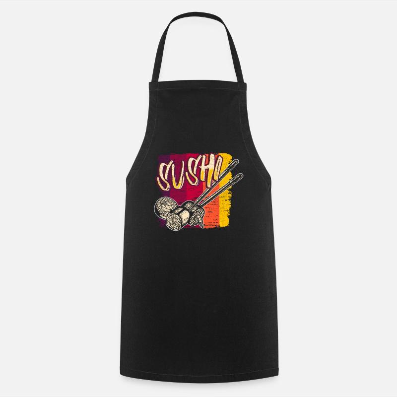 Sushi - Kochschürze - Schwarz