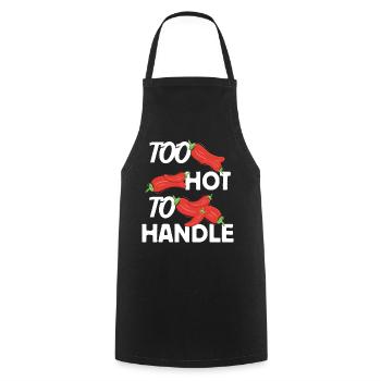 Too Hot to Handle feurige Design Idee - Kochschürze - Schwarz - Vorne - AI Model Male 185 dark (185cm)