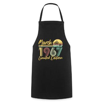 Mars 1967 Édition limitée - Tablier de cuisine - noir - Devant - AI Model Male 185 dark (185cm)