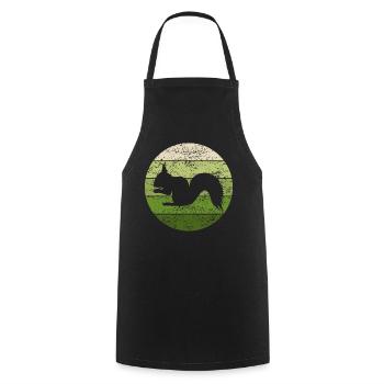 Écureuil Forest Animals Animal Lover Cadeau - Tablier de cuisine - noir - Devant - AI Model Male 185 dark (185cm)