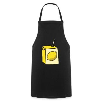 Funny Lemons Lover Lemon Drink - Cooking Apron - black - Front - AI Model Male 185 dark (185cm)