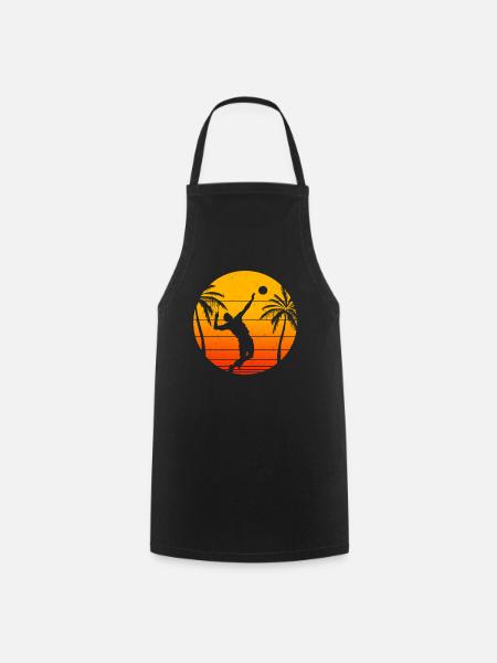 Beach-volley - Tablier de cuisine - noir