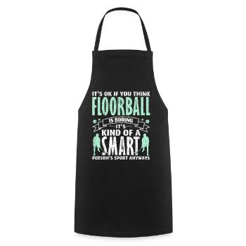 Drôle de dire floorball floorball - Tablier de cuisine - noir - Devant - AI Model Male 185 dark (185cm)