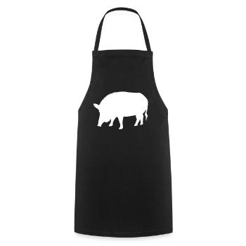 Sanglier Forêt Animaux Amoureux des animaux Cadeau - Tablier de cuisine - noir - Devant - AI Model Male 185 dark (185cm)
