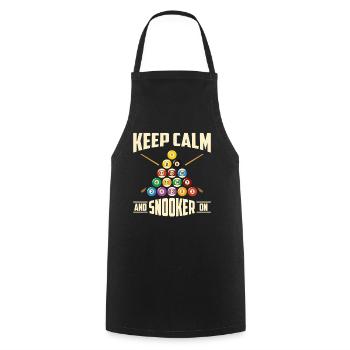 Billiards Pool Billiards Billiards Ball Billiards Cook 8Ball - Cooking Apron - black - Front - AI Model Male 185 dark (185cm)
