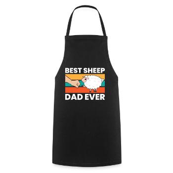 Best Sheep Dad Ever Cute Sheep - Cooking Apron - black - Front - AI Model Male 185 dark (185cm)