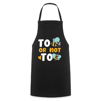 Bee or not bee - Cooking Apron - black - Front - AI Model Male 185 dark (185cm)