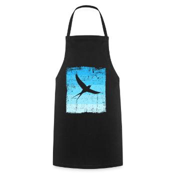 Oiseaux Hirondelle d’oiseau - Tablier de cuisine - noir - Devant - AI Model Male 185 dark (185cm)
