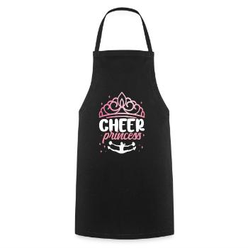 Cheer Cheerleading Cheer Princess - Cooking Apron - black - Front - AI Model Male 185 dark (185cm)