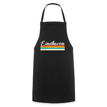 Eindhoven Retro Vintage - Cooking Apron - black - Front - AI Model Male 185 dark (185cm)