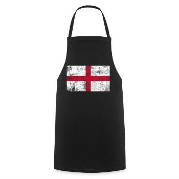 England Flag Flag Grunge Retro Vintage - Cooking Apron - black - Front - AI Model Male 185 dark (185cm)