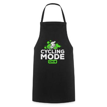 Bicycle mode on road bike road bike cyclists - Cooking Apron - black - Front - AI Model Male 185 dark (185cm)