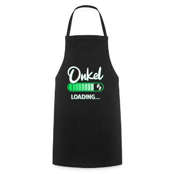 Werdender Onkel Loading Schwangerschaft verkünden - Kochschürze - Schwarz - Vorne - AI Model Male 185 dark (185cm)