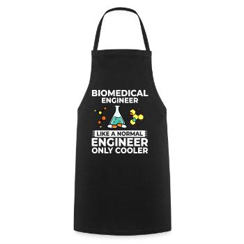 Biomedical Medical Technology Bioengineering - Cooking Apron - black - Front - AI Model Male 185 dark (185cm)