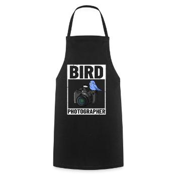 Bird Photography Lens Camera Photographer - Cooking Apron - black - Front - AI Model Male 185 dark (185cm)