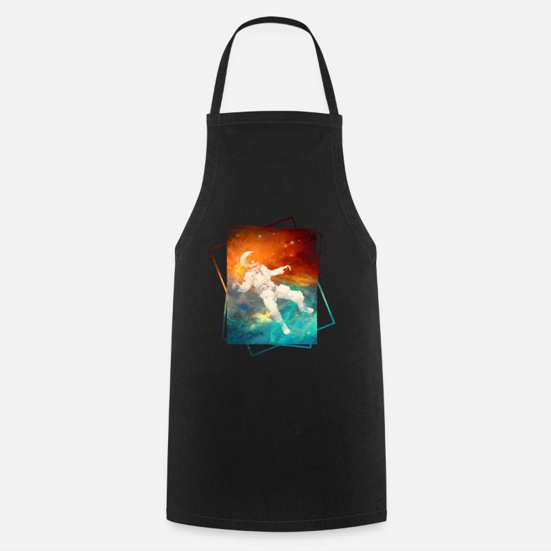 Astronaute dans l’espace - Tablier de cuisine - noir