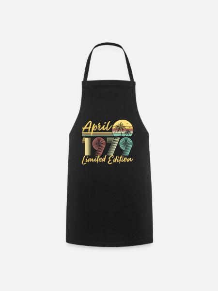 April 1979 Limited Edition - Cooking Apron - black