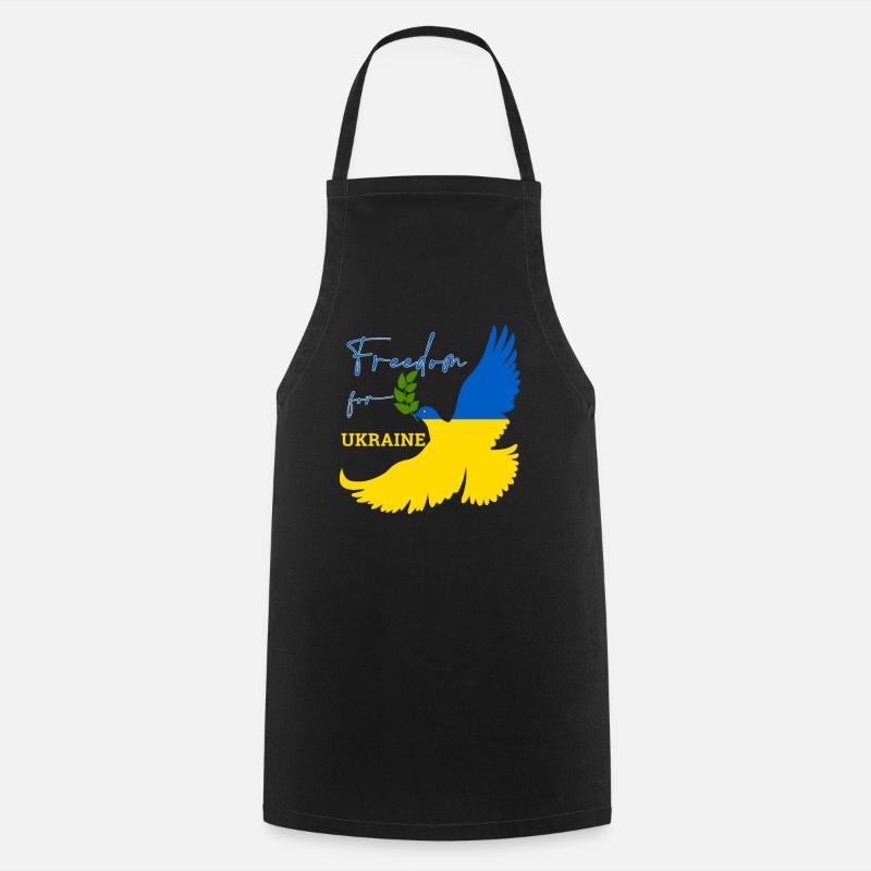 Liberté pour l’Ukraine - Tablier de cuisine - noir
