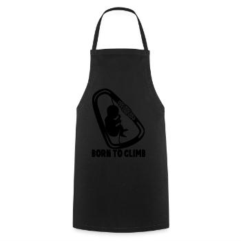Bloc pour bébé - Tablier de cuisine - noir - Devant - AI Model Male 185 dark (185cm)