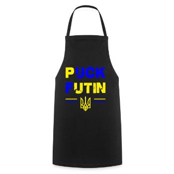 Support Ukraine - I Stand With Ukraine - Cooking Apron - black - Front - AI Model Male 185 dark (185cm)