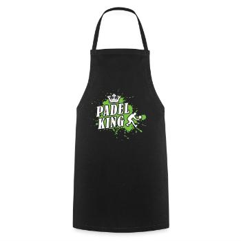 Padel King For the Best Padel Player - Cooking Apron - black - Front - AI Model Male 185 dark (185cm)