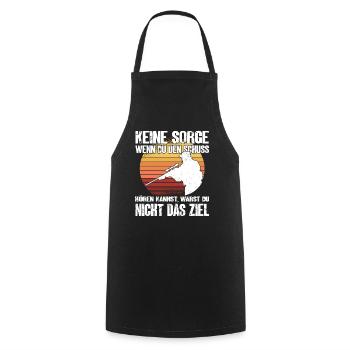 Fadenkreuz Gamer Spruch Jäger Sportschütze - Kochschürze - Schwarz - Vorne - AI Model Male 185 dark (185cm)