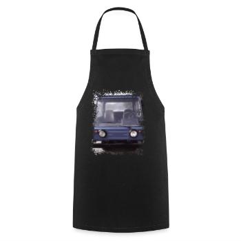 Multivoiture M25 - Tablier de cuisine - noir - Devant - AI Model Male 185 dark (185cm)
