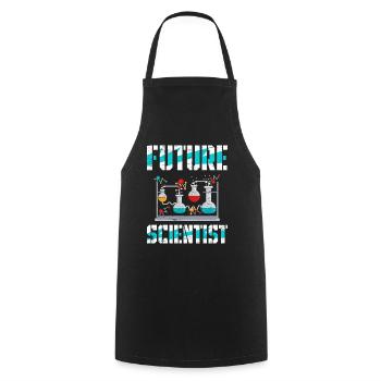 Zukünftiger Wissenschaftler Science Geek Chemiker Sciencegeek - Kochschürze - Schwarz - Vorne - AI Model Male 185 dark (185cm)