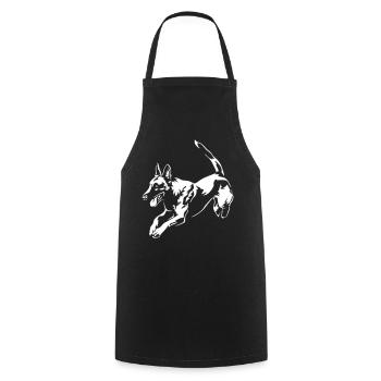Malinois "Black Edition" - Cooking Apron - black - Front - AI Model Male 185 dark (185cm)